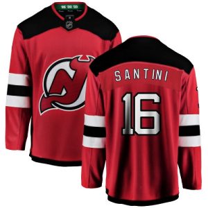 Herren New Jersey Devils Eishockey Trikot Steve Santini #16 Breakaway Rot Fanatics Branded Heim